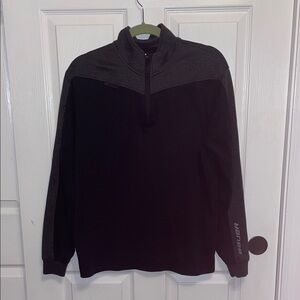 Men’s Bauer Black and Gray Quarter-Zip Pullover